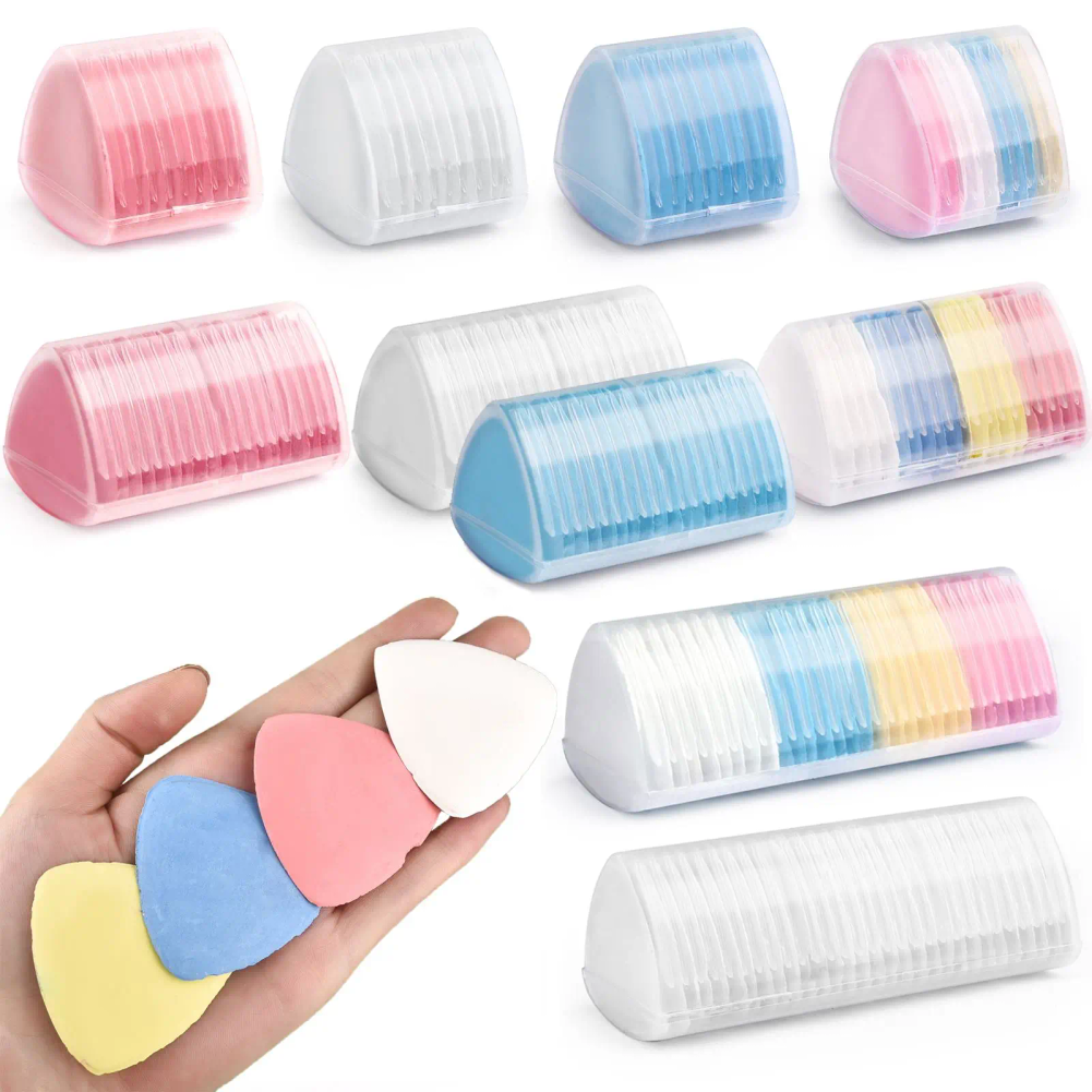 Craft Embellishment Storage - 1/10/12/20/30pcs Box Erasable Fabric Chalk For