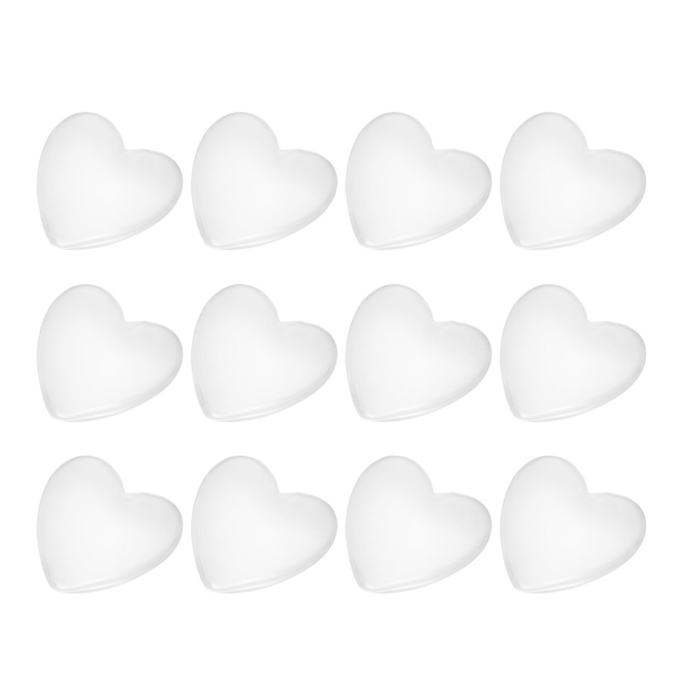 Craft Embellishments - 100Pcs Heart Shaped Glass Sticker DIY