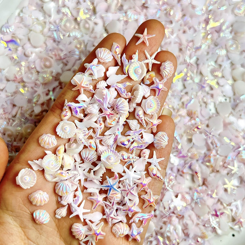 Sew On Rhinestone - 50pcs Mix Summer Beach Nail Rhinestones