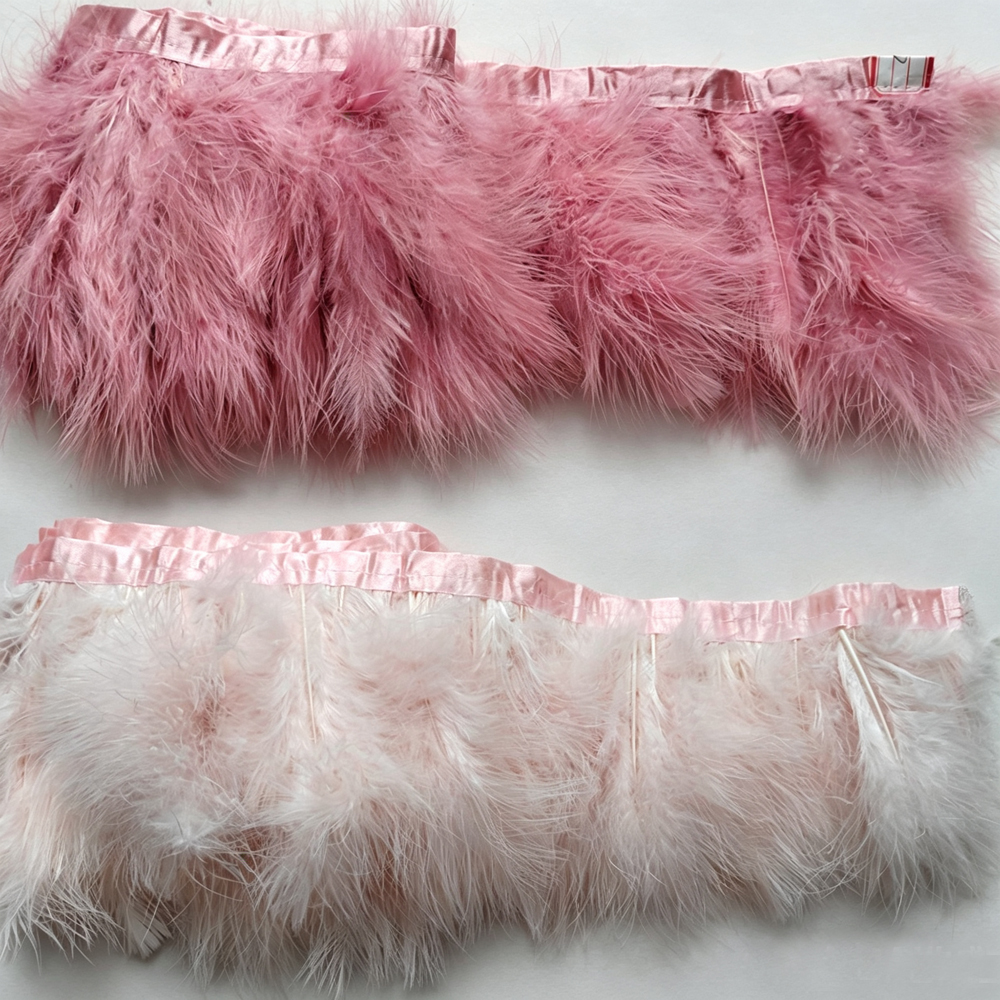 2Meters/lot  Skin Pink and Bab - Feather Trim Marabou review and price