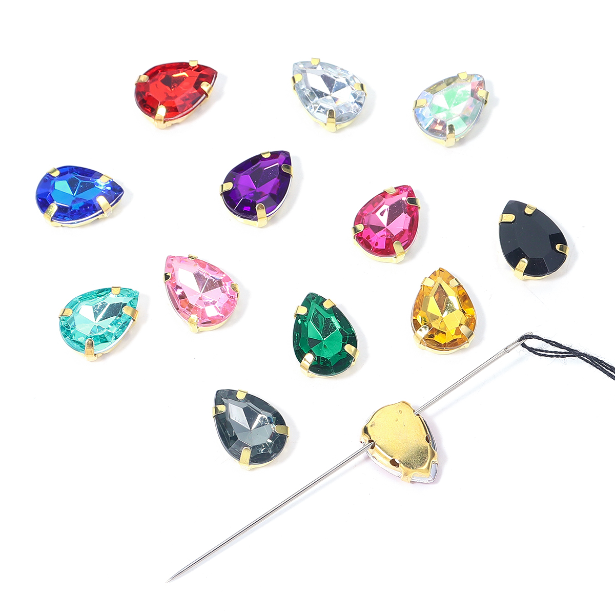 50pcs Colorful Sew-on Claw Rhi - Sew On Rhinestone review and price