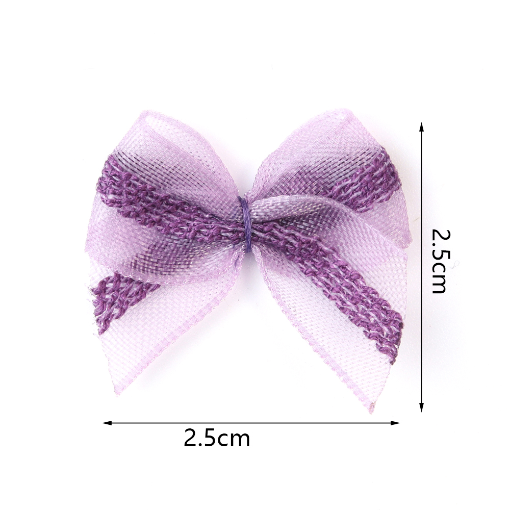 30pcs 2.5x2.5cm Mesh Ribbon Bo - Embellishment Crafts review and price