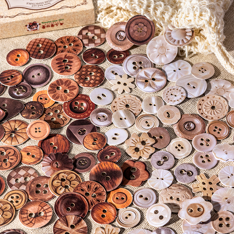 JIANQI 100 Sheets Button shape - Embellishments For Scrapbooking review and price