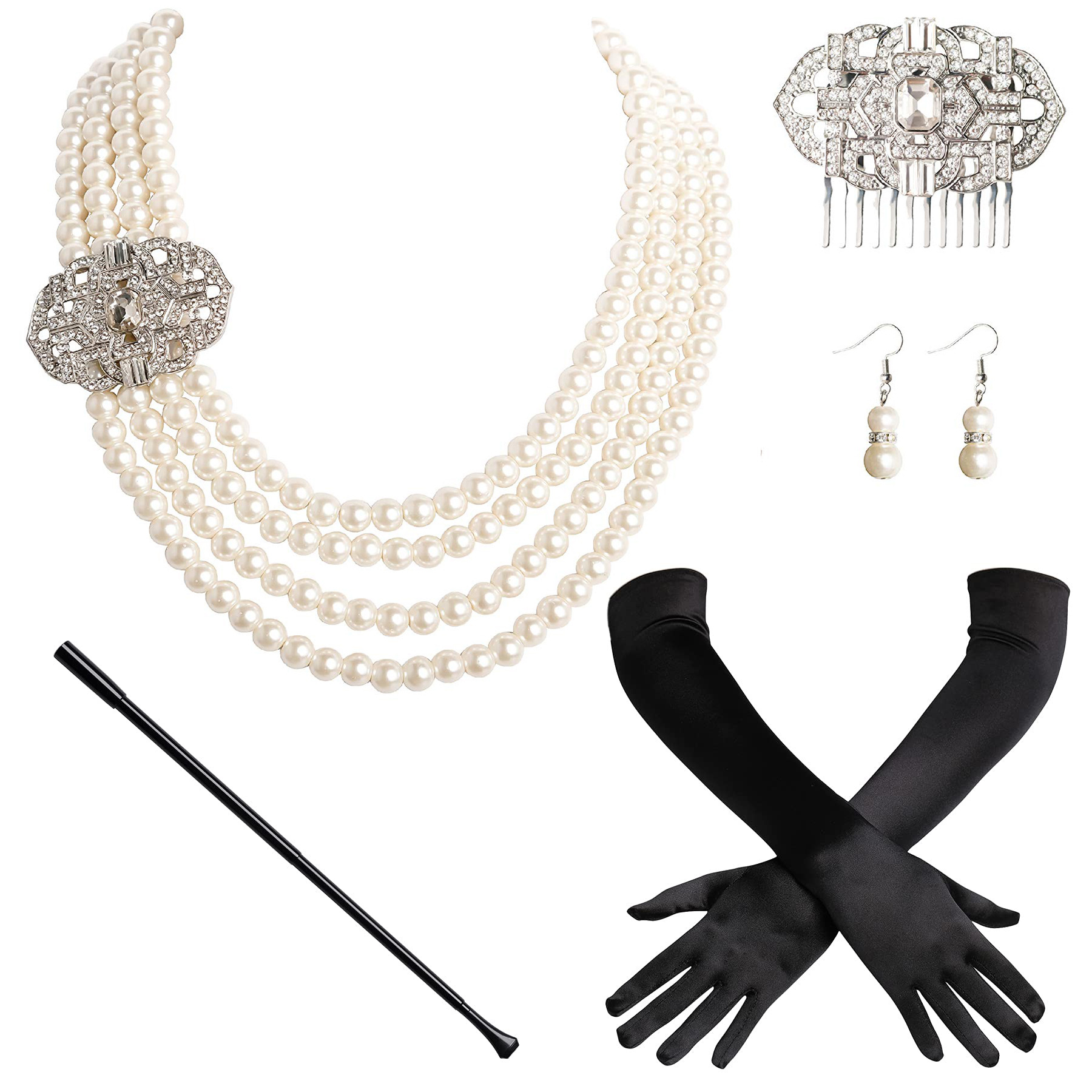 1920s1950s Imitation Pearl Nec - Pearl Trim Chain review and price