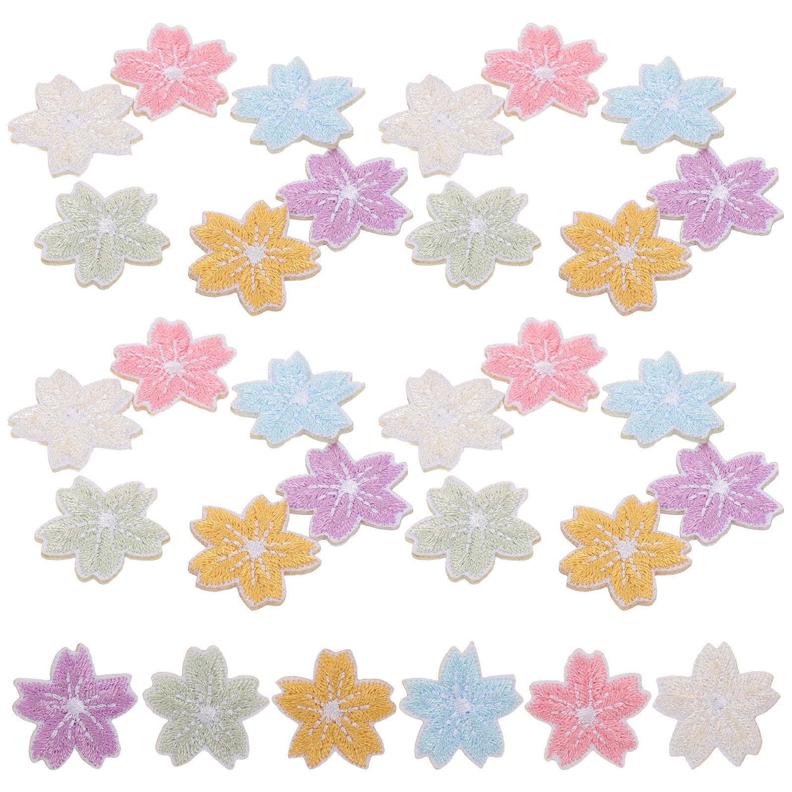 48Pcs Embroidered Flower Patch - Applique Patch Flower review and price