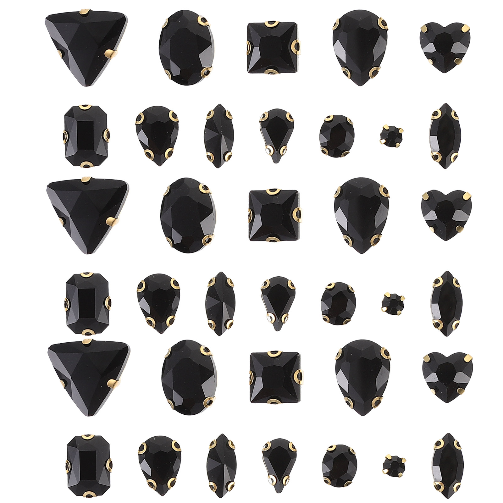 130Pcs Glitter Glass Rhineston - Sew On Rhinestone review and price