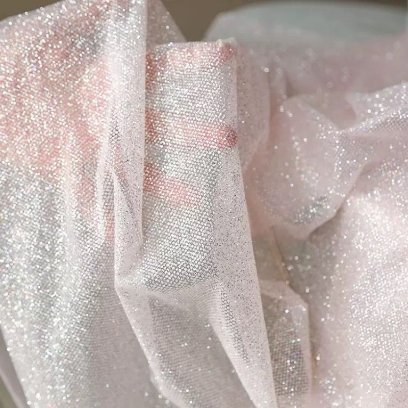 Glitter Sequin Mesh Fabric for - Crystal Mesh Fabric review and price
