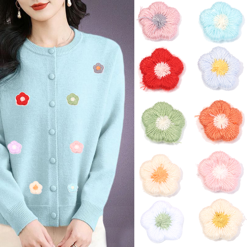 50pcs/lot Mini Plum Blossom Fl - Applique Patch Flower review and price