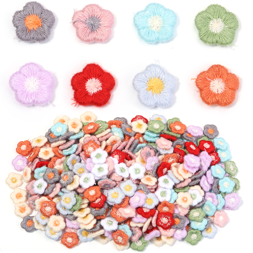 50pcs/lot Mini Plum Blossom Fl - Applique Patch Flower review and price