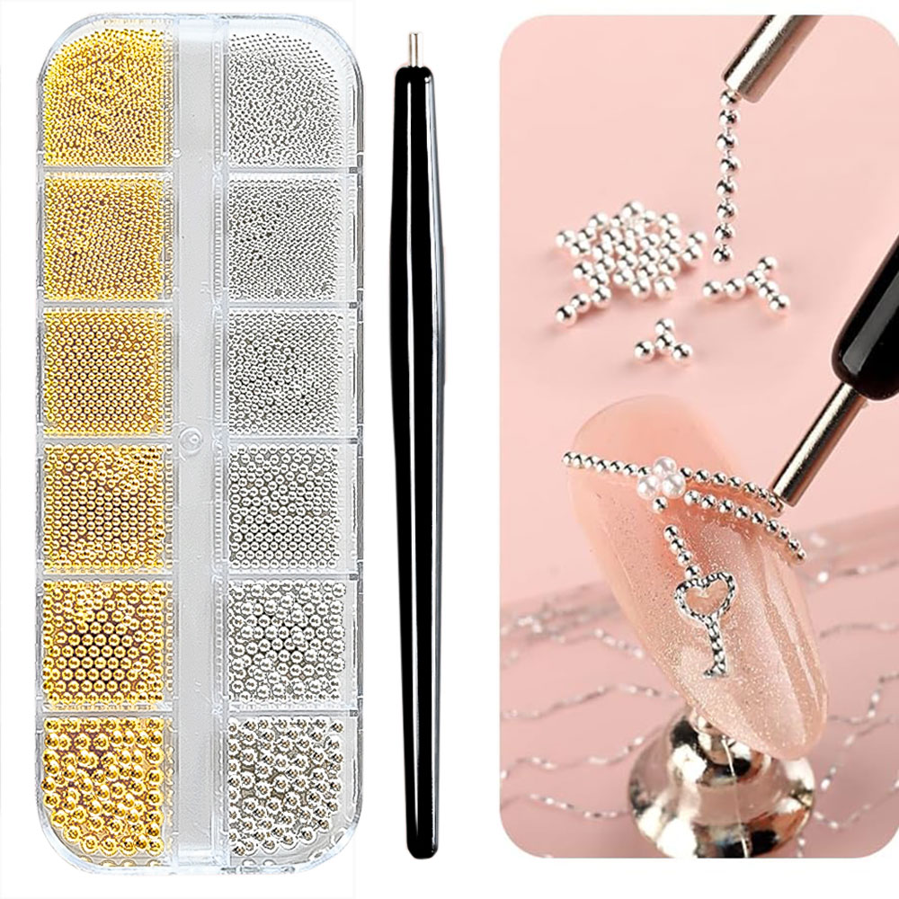 12Grid Gold/Silver Mini Caviar - Sew On Rhinestone review and price