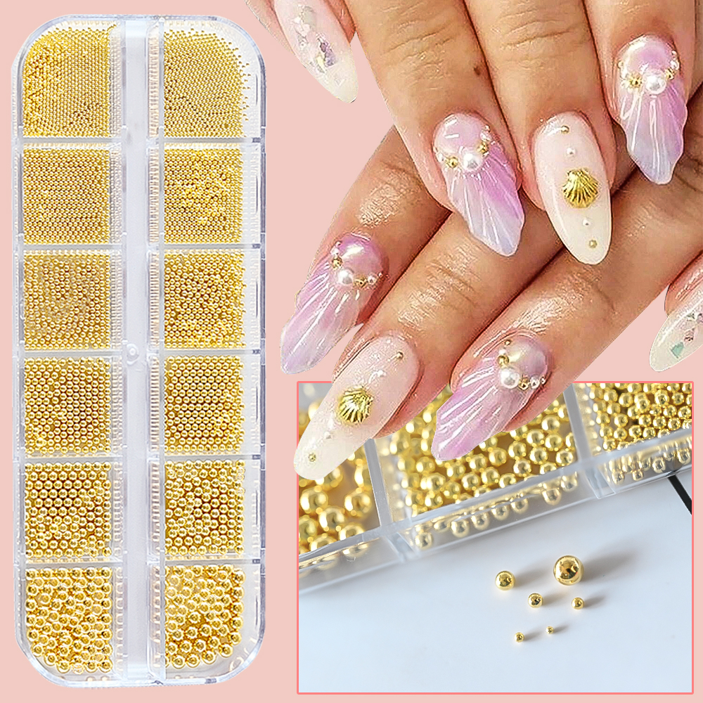 12Grid Gold/Silver Mini Caviar - Sew On Rhinestone review and price
