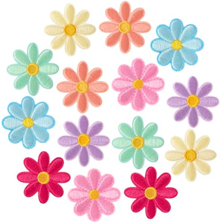 14 Pcs Flower Iron on Patches, - Applique Patch Flower review and price