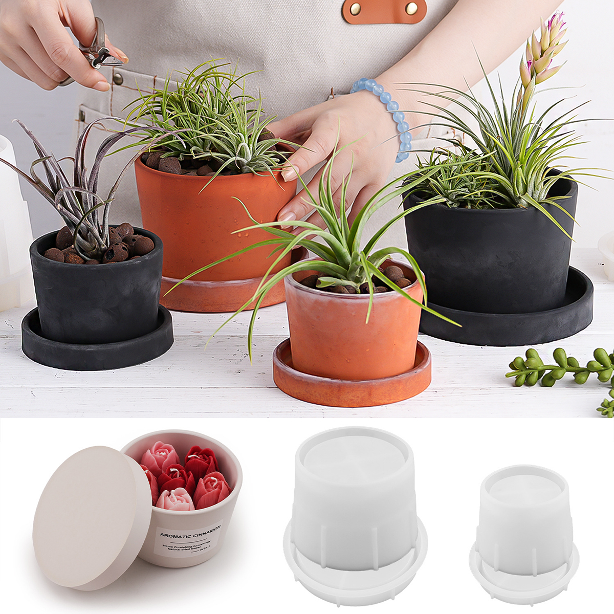 Round Candle Jar Silicone Mold - Craft Embellishment Storage review and price