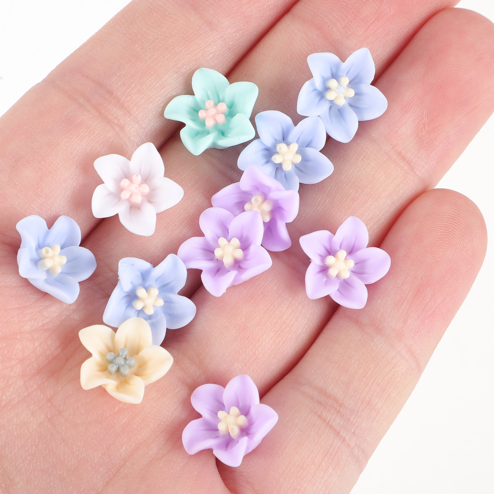 200Pcs Unique Resin Flower Emb - Embellishment Crafts review and price