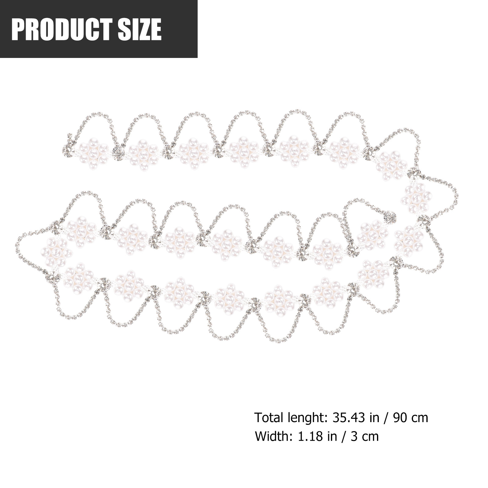 Premium Rhinestone Pearl Chain - Pearl Trim Chain review and price