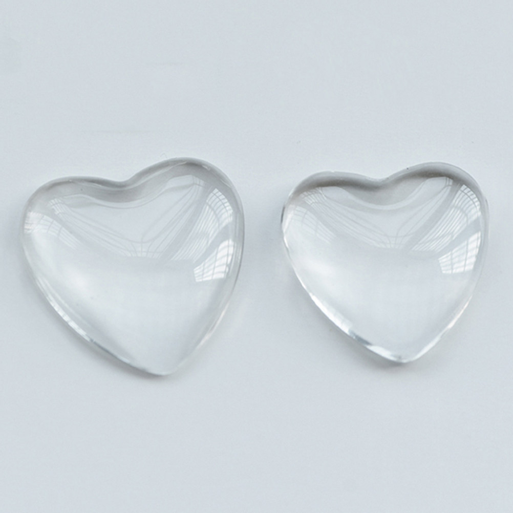 100Pcs Heart Shaped Glass Stic - Craft Embellishments review and price