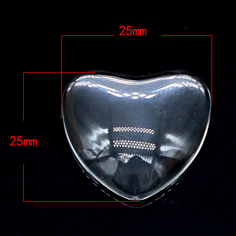 100Pcs Heart Shaped Glass Stic - Craft Embellishments review and price