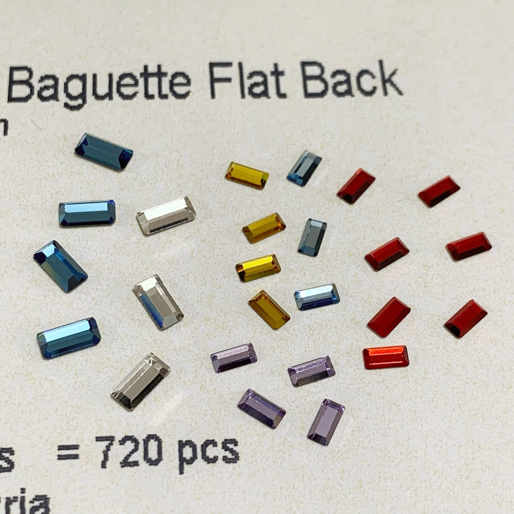 2510 Baguette Flat Back No Hot - Hotfix Rhinestone Sheet review and price
