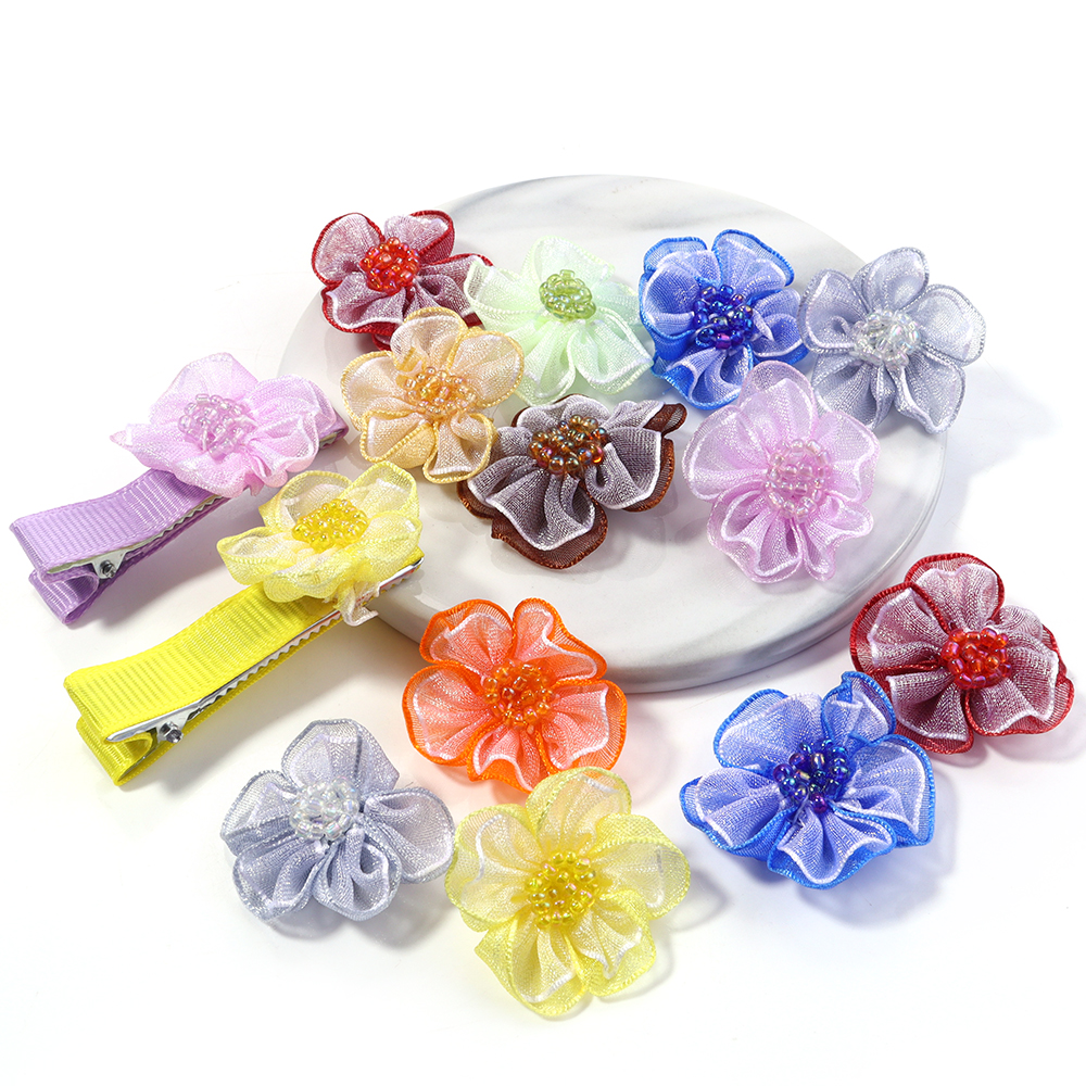 10Pcs/Lot Mesh Flower Applique - Applique Patch Flower review and price