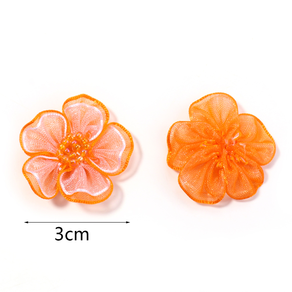 10Pcs/Lot Mesh Flower Applique - Applique Patch Flower review and price