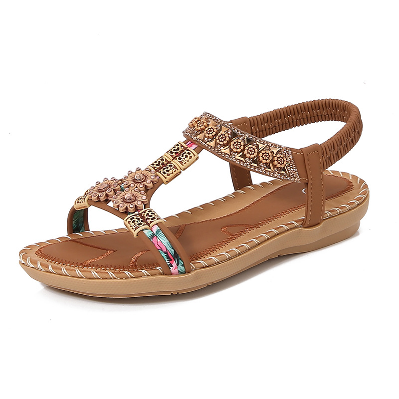Fashion Bohemian Summer Sandal - Sew On Rhinestone review and price