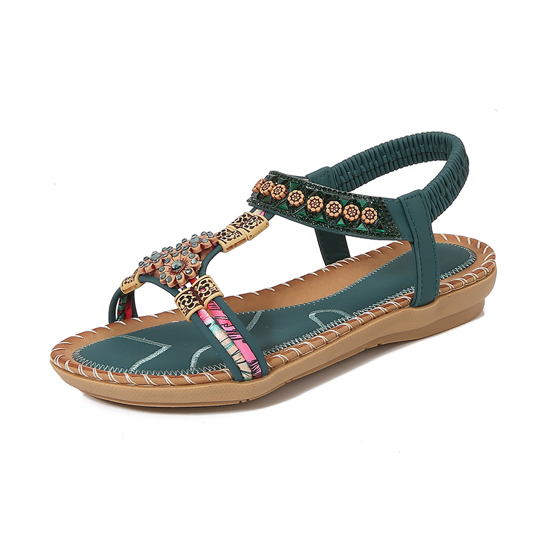 Fashion Bohemian Summer Sandal - Sew On Rhinestone review and price