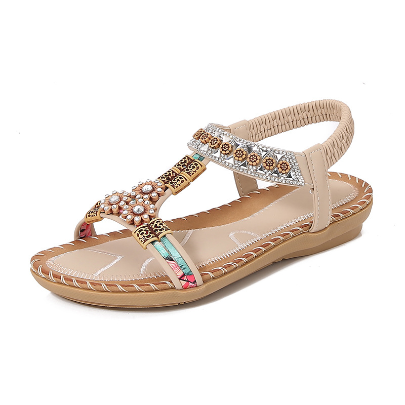 Fashion Bohemian Summer Sandal - Sew On Rhinestone review and price