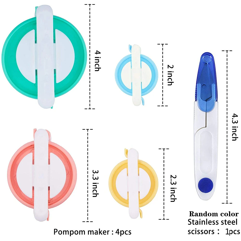 Pom-pom Maker 4 Sizes Pompom M - Pom Pom Maker Tool review and price