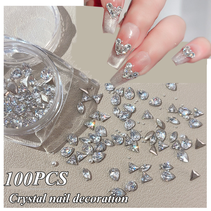100PCS 3D Mini Zircon Nail Art - Sew On Rhinestone review and price