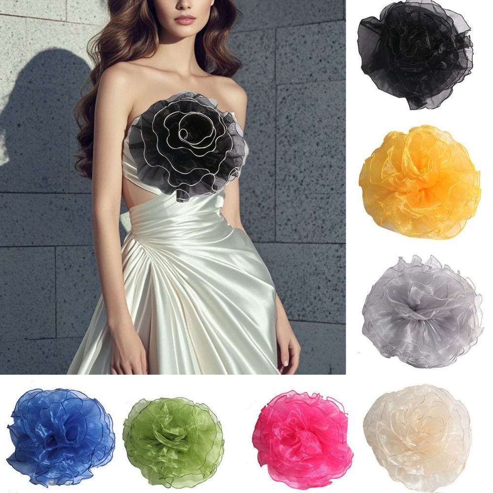 DIY 3D Large Fabric Flower Bro - Applique Patch Flower review and price