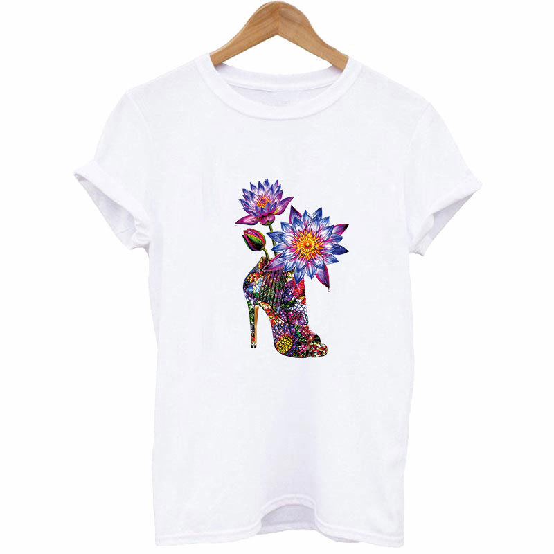 High heels flowers Iron On Pat - Applique Patch Flower review and price