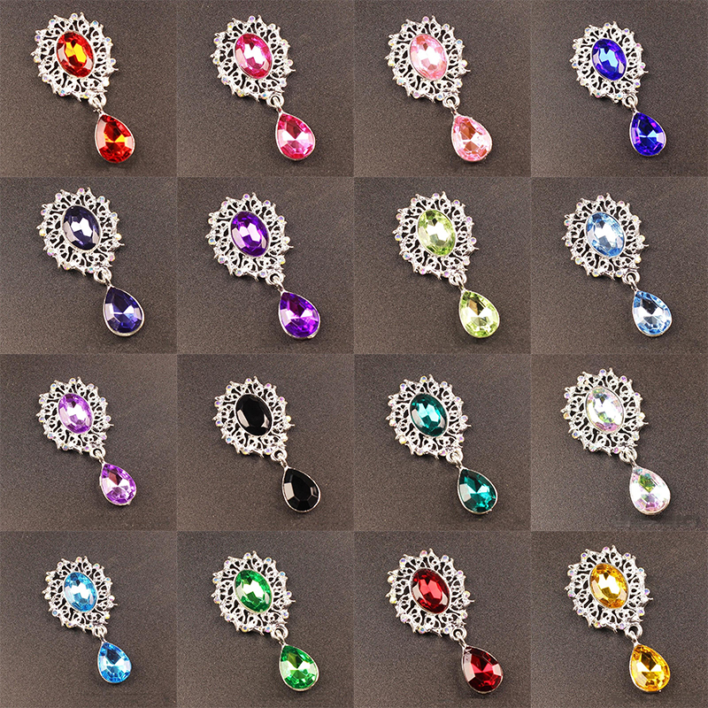5Pcs Water Droplets Brooch Acc - Sew On Rhinestone review and price
