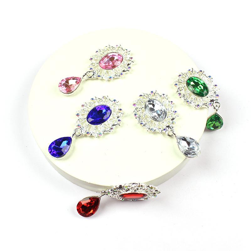 5Pcs Water Droplets Brooch Acc - Sew On Rhinestone review and price