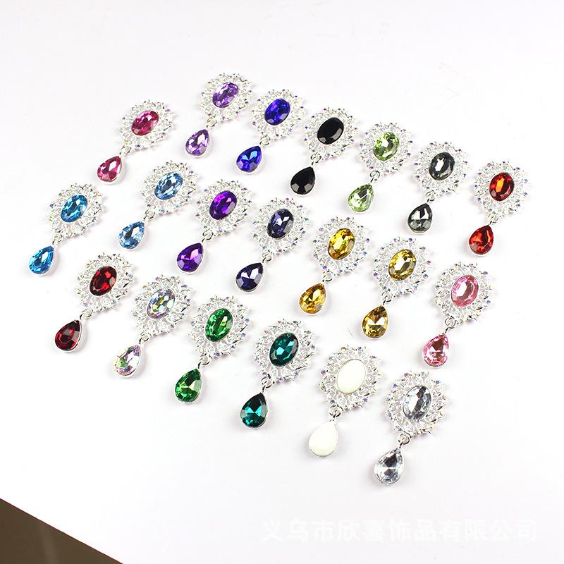 5Pcs Water Droplets Brooch Acc - Sew On Rhinestone review and price